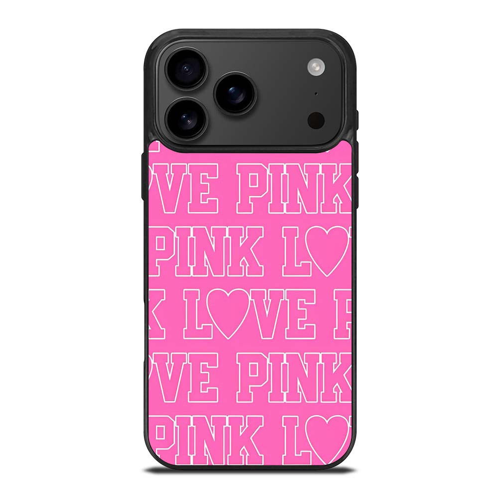 LOVE PINK VICTORIA SECRET iPhone 17 Pro Max Case